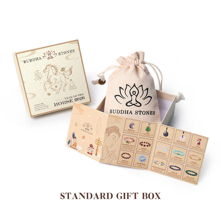 Buddha Stones "Hoping You Have a Joyful Year" Year of the Horse Bracelet Includes Gift Message Card - image 6