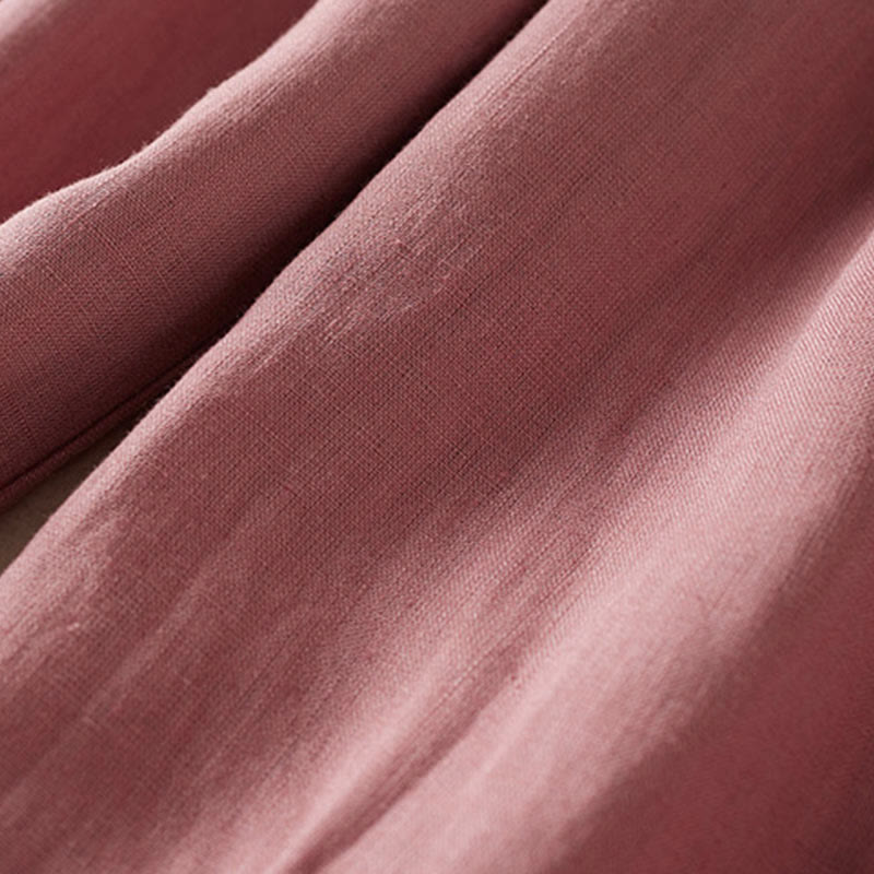 Buddha Stones Summer Small Flower Embroidery  Harem Pants With Pockets - image 16