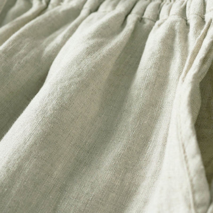 Buddha Stones Summer Small Flower Embroidery  Harem Pants With Pockets - image 27