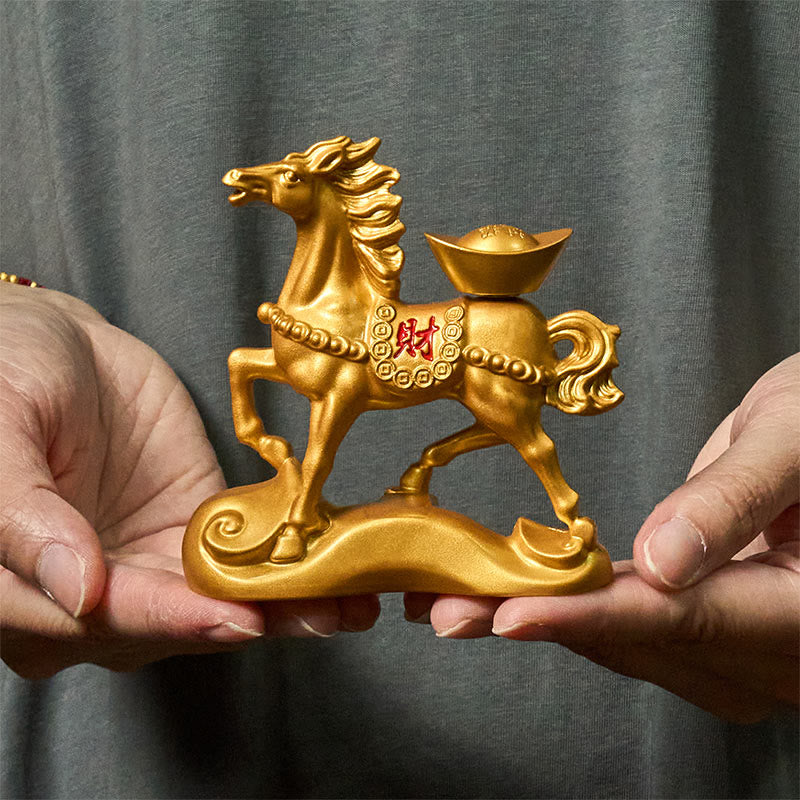 Buddha Stones "Wishing You Success and Good Fortune" Year of the Horse Decor Includes Gift Message Card - image 1