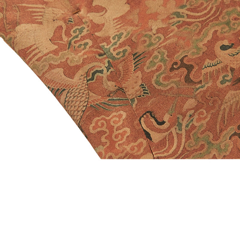 Buddha Stones 100% Mulberry Silk 30 Momme Phoenix Auspicious Clouds Long Sleeve Men's Jacket - image 10