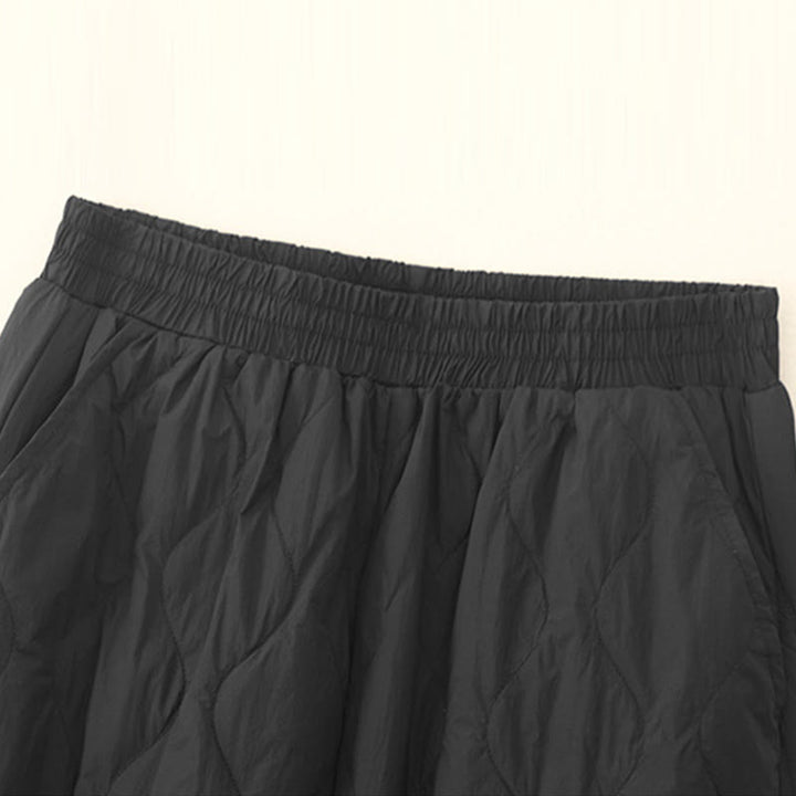 Buddha Stones Winter Solid Color Women's Cotton Thermal Pants With Pockets - image 8