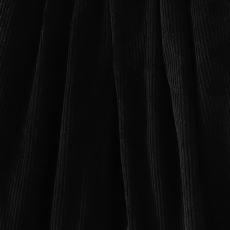 Buddha Stones Women's Winter Plain Corduroy Cotton High Waist Fleece-Lined Harem Pants With Pockets - image 15