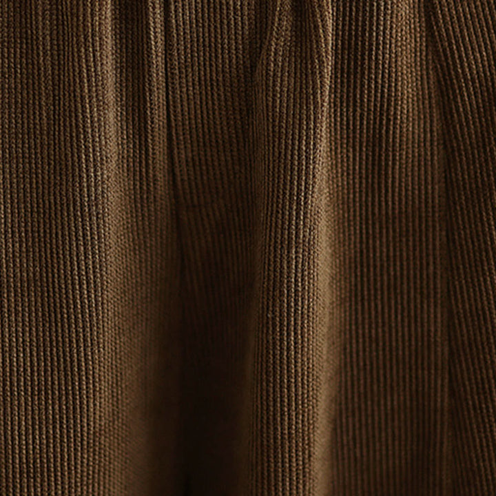 Buddha Stones Women's Fall Patchwork Plain Corduroy Harem Pants With Pockets - image 11