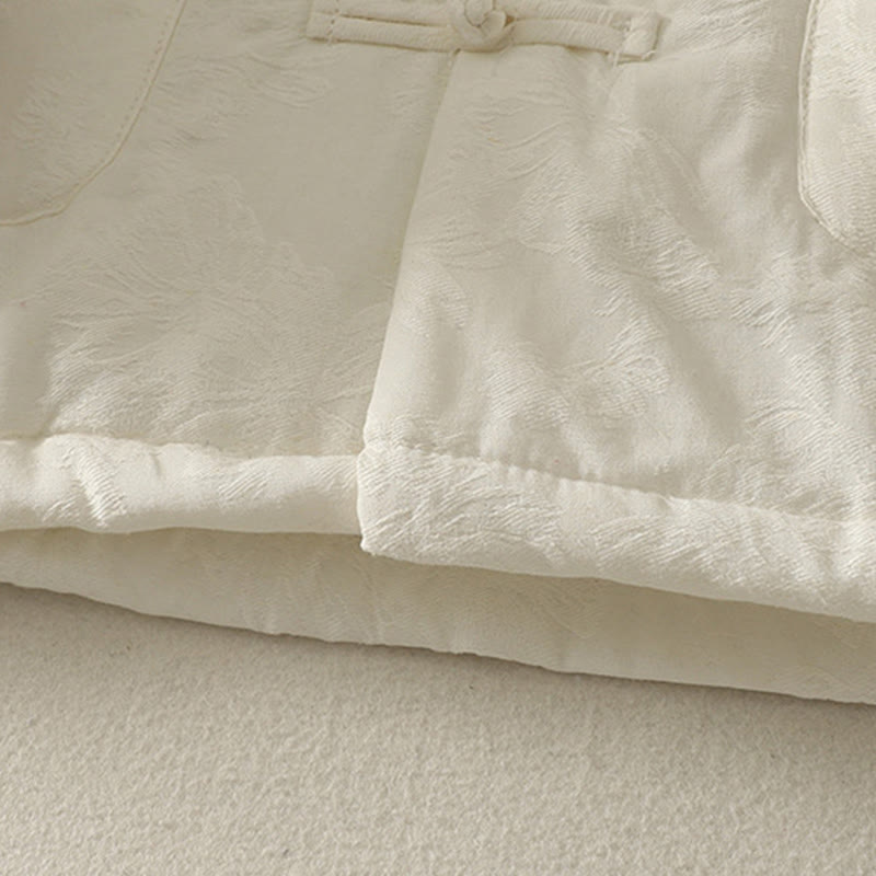 Buddha Stones Women's Solid Color Frog-Button Design Long Sleeve Cotton Jacket With Pockets - image 14