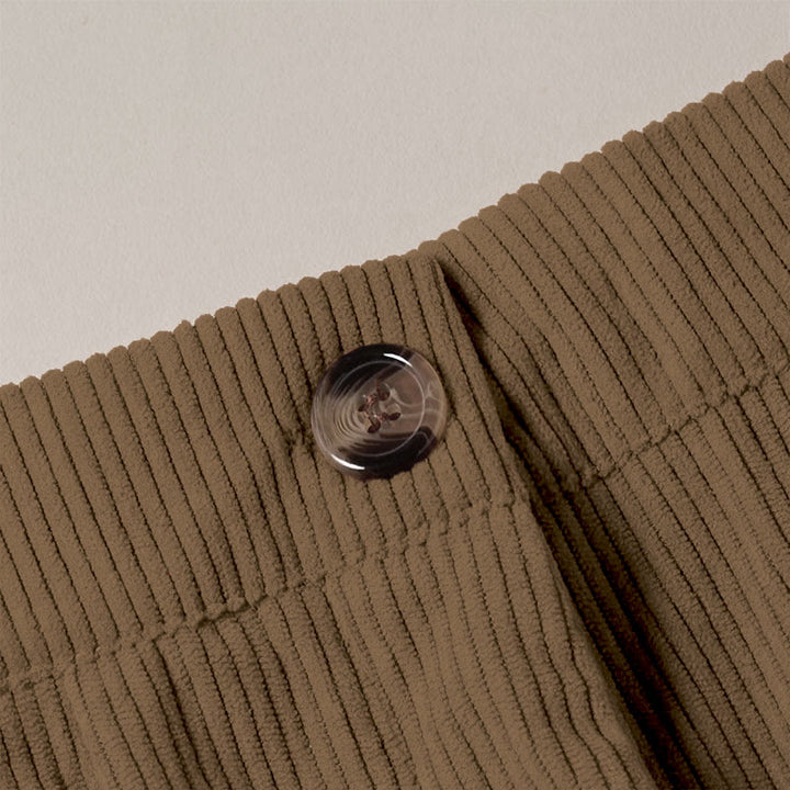 Buddha Stones Casual Corduroy Straight-leg Women's Pants With Pockets - image 6