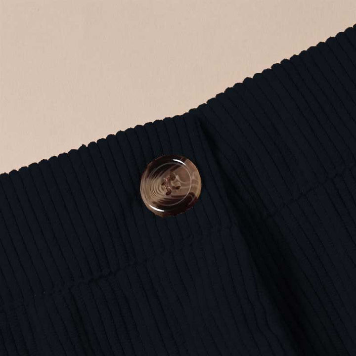 Buddha Stones Casual Corduroy Straight-leg Women's Pants With Pockets - image 10