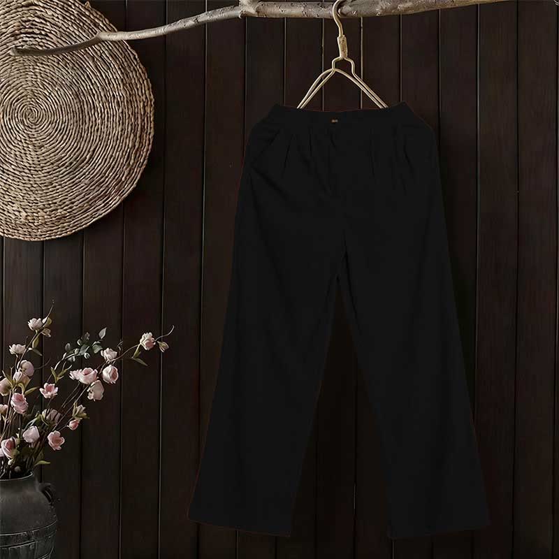 Buddha Stones Casual Corduroy Straight-leg Women's Pants With Pockets - image 12