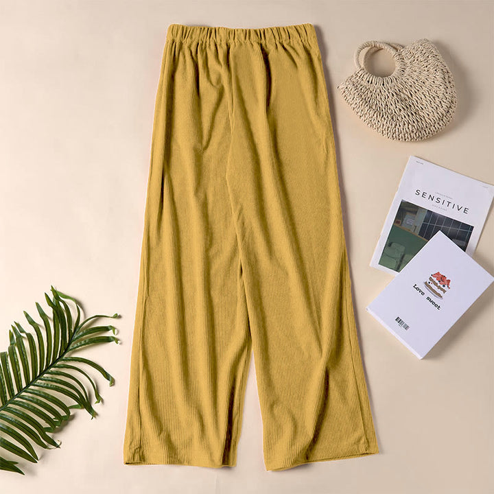 Buddha Stones Casual Corduroy Straight-leg Women's Pants With Pockets - image 20