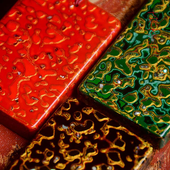 Buddha Stones Handcrafted Lacquer Craft Sandalwood Protection Pendant Necklace - image 27