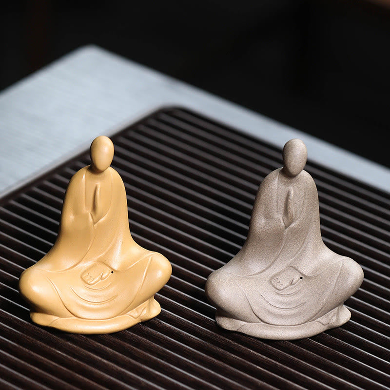 Buddha Stones Formless Buddha Prayering Ceramic Statue Zen Home Decoration 5*2.5*5.3cm - image 13