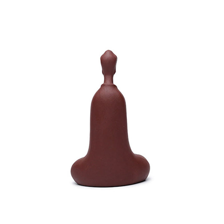 Buddha Stones Formless Buddha Purple Clay Serenity Home Desk Decoration 5.7*9.6 cm - image 7