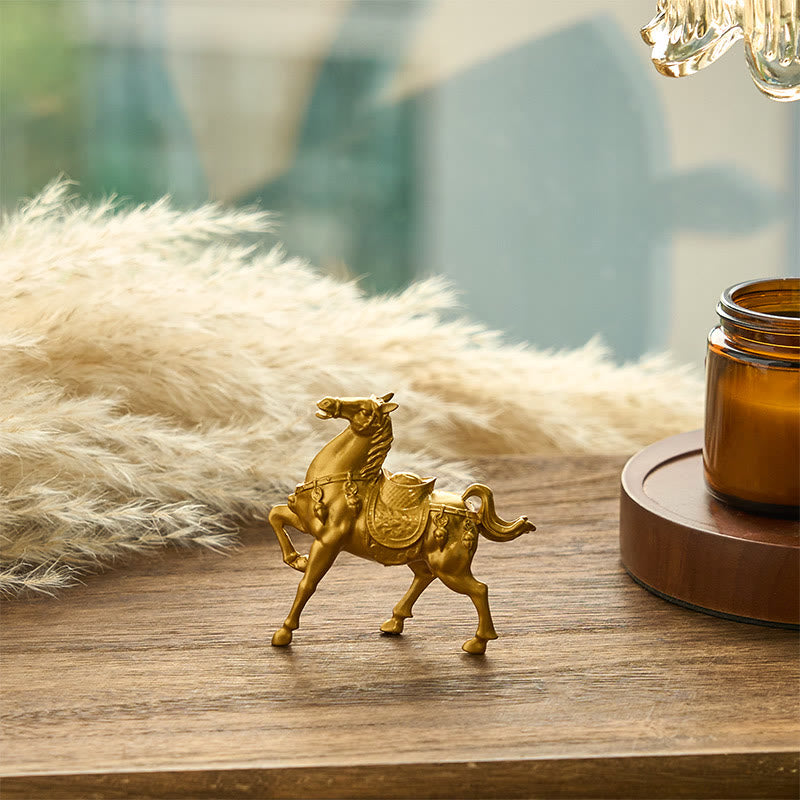 Buddha Stones Year of the Horse Ingot Success Alloy Home Decoration - image 3