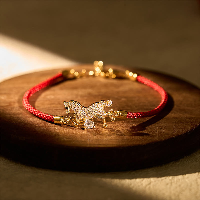 Buddha Stones "Wishing You Success & Good Luck" Year of the Horse String Includes Gift Message Card - image 1