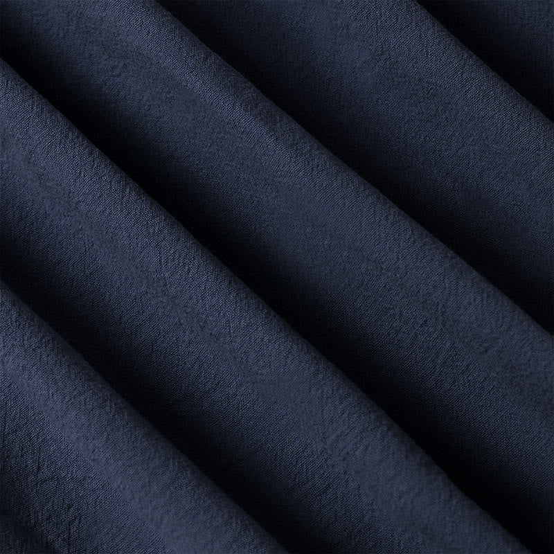 Buddha Stones Ethnic Frog-Button Long Sleeve Stand Collar Women's Cotton Shirt With Pockets - image 27