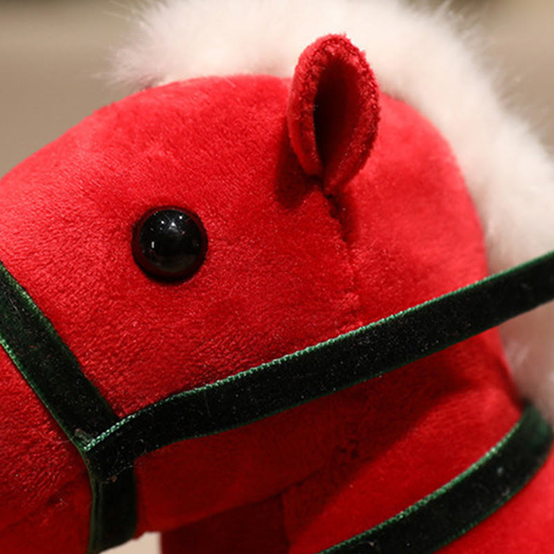 Buddha Stones Year of the Horse Bamboo Dragon Lotus Phoenix Plush Doll Home Decoration - image 2