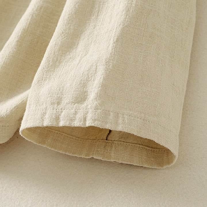 Buddha Stones Plain Chinese Frog-Button Long Sleeve Women's Cotton Linen Zen Clothing Shirt - image 13