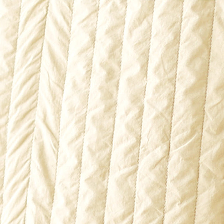 Buddha Stones Women's Stand Collar Simple Design Long Sleeve Thermal Cotton Jacket With Pocket - image 13