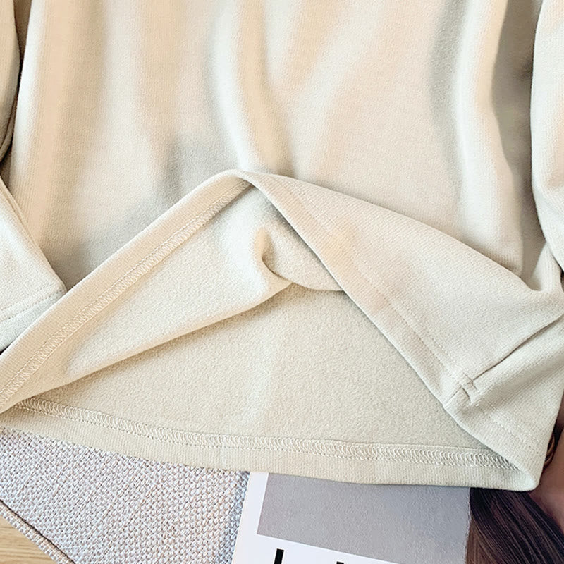 Buddha Stones Spring Solid Color Stand Collar Frog-button Design Women's Cotton Long Sleeve Shirt - image 12