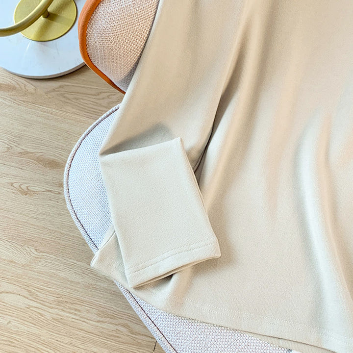 Buddha Stones Spring Solid Color Stand Collar Frog-button Design Women's Cotton Long Sleeve Shirt - image 11