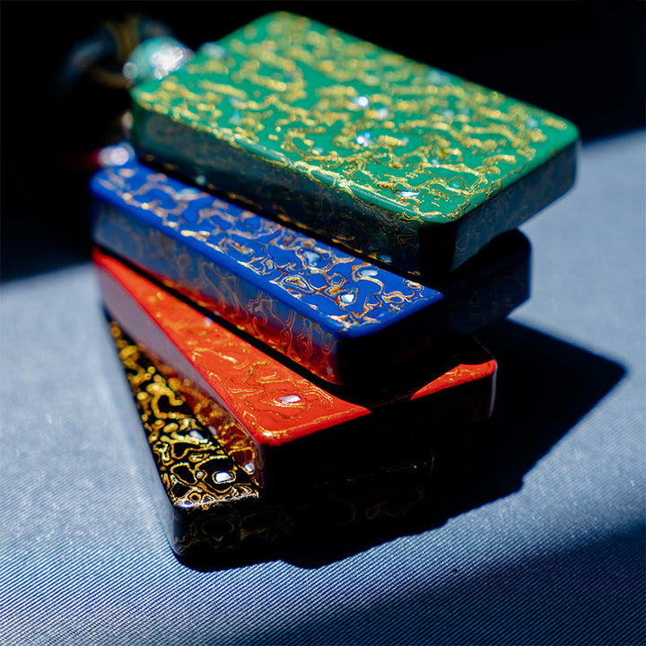 Buddha Stones Handcrafted Lacquer Craft Sandalwood Protection Pendant Necklace - image 25