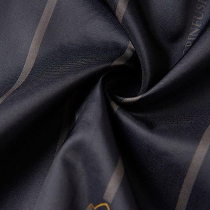 Buddha Stones Embroidery Pattern Stand Collar Long Sleeve Men's Tang Suit Jacket With Pockets - image 12
