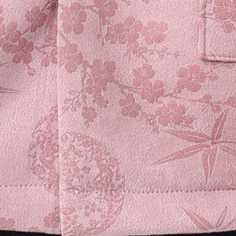 Buddha Stones Fall Jacquard Bamboo Frog-button Long Sleeve Men's Cotton Jacket With Pockets - image 17