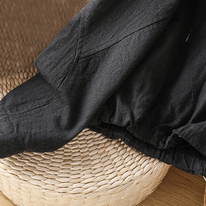 Buddha Stones Women's Cotton Zipper Design Double Layer Long Sleeve Jacket With Pockets - image 8