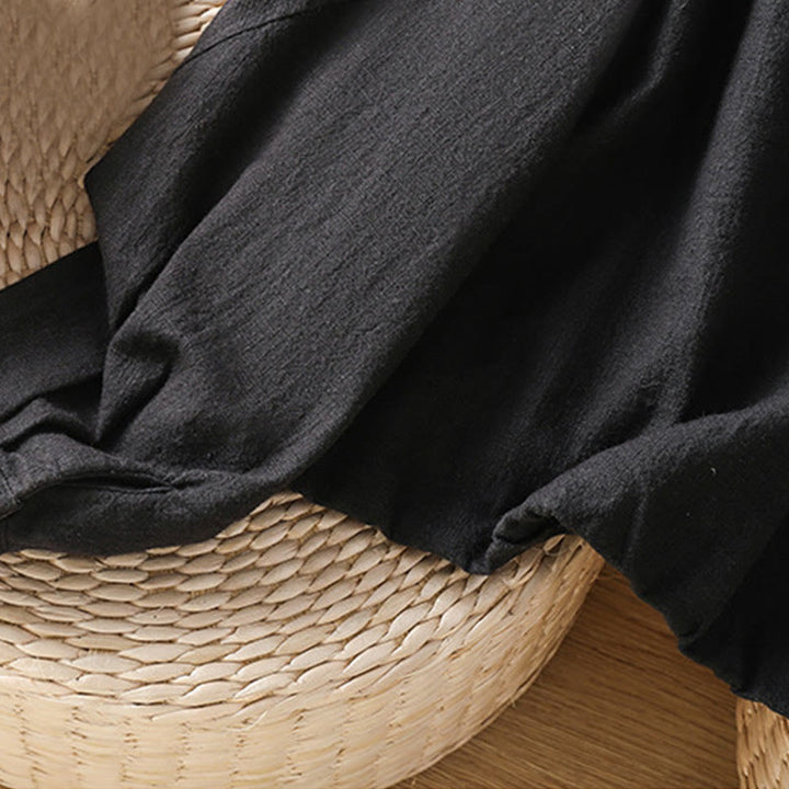 Buddha Stones Women's Cotton Zipper Design Double Layer Long Sleeve Jacket With Pockets - image 7