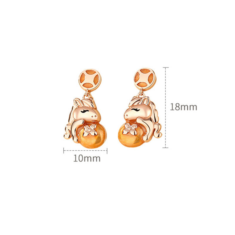 Buddha Stones 925 Sterling Silver Year Of The Horse Coins Design Blessing Necklace Pendant - image 8