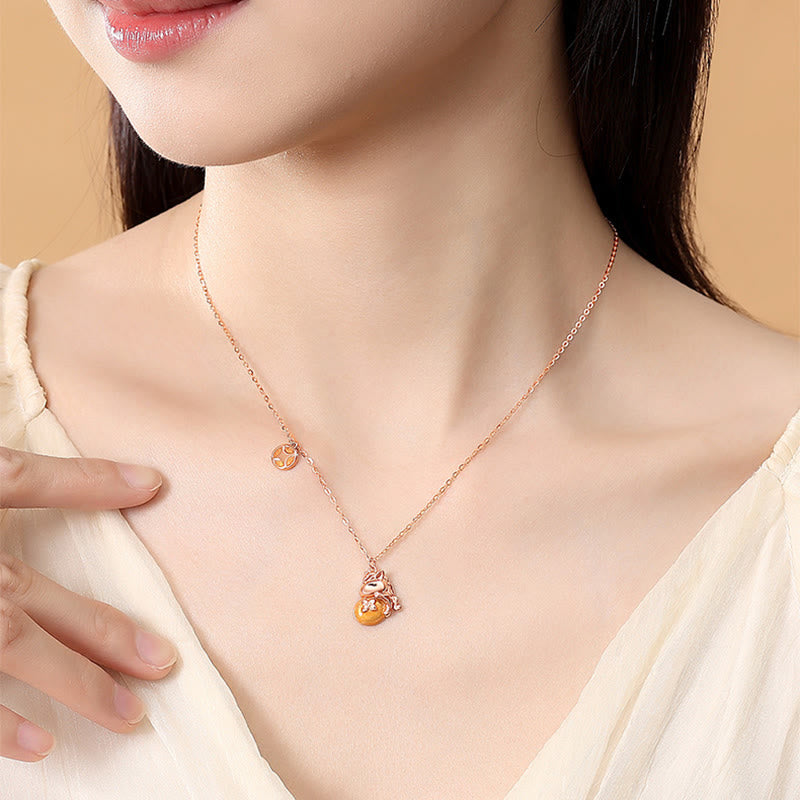 Buddha Stones 925 Sterling Silver Year Of The Horse Coins Design Blessing Necklace Pendant - image 5