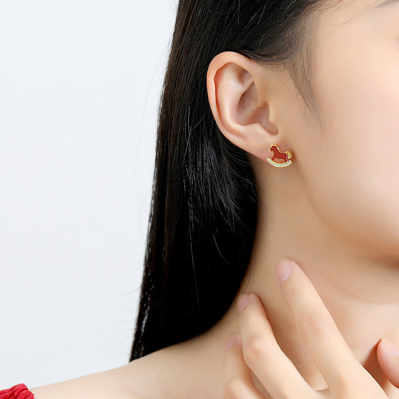 Buddha Stones 925 Sterling Silver Year Of The Horse Charm Red Agate Calm Chain Bracelet - image 16