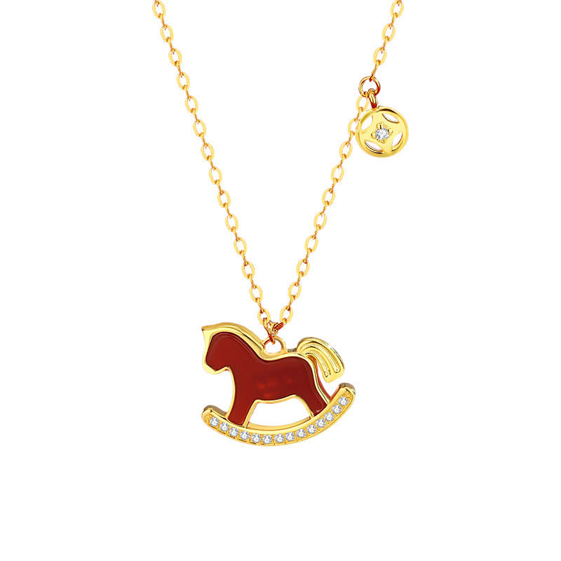 Buddha Stones 925 Sterling Silver Year Of The Horse Design Red Agate Confidence Earrings - image 20