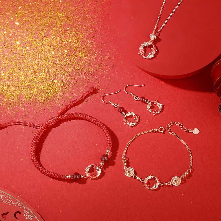 Buddha Stones 925 Sterling Silver Plated 18k Gold Koi Fish Symbol Design Protection Earrings - image 19