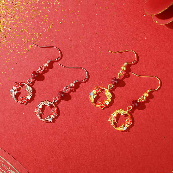 Buddha Stones 925 Sterling Silver Plated 18k Gold Koi Fish Cinnabar Red String Connection Bracelet - image 18