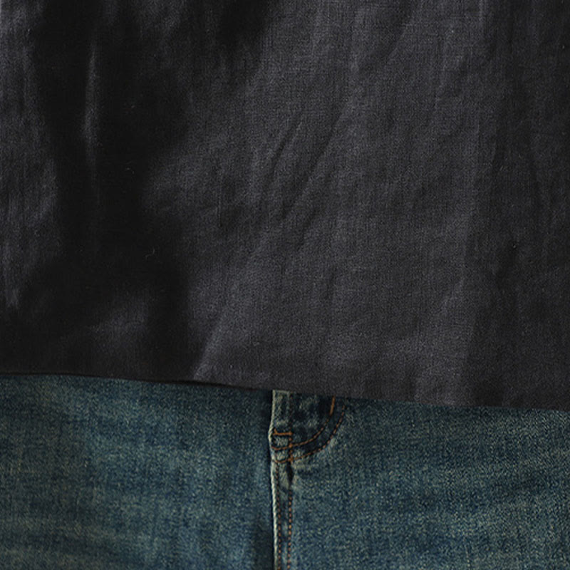 Buddha Stones Flower Pattern V-Neck Frog-Button Women's Sleeveless Vest Waistcoat - image 18