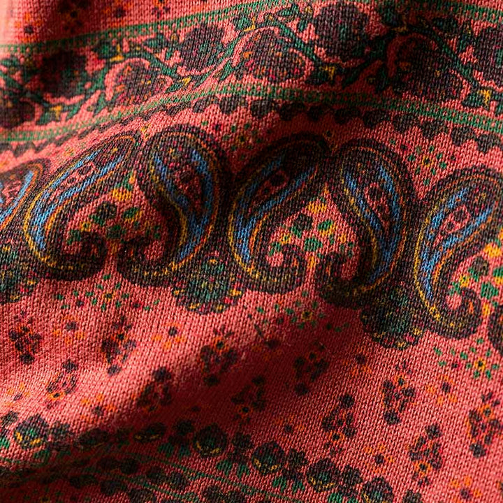 Buddha Stones Fall Plant Floral Pattern Crew Neck Long Sleeve Women's Cotton Sweater With Pocket - image 8