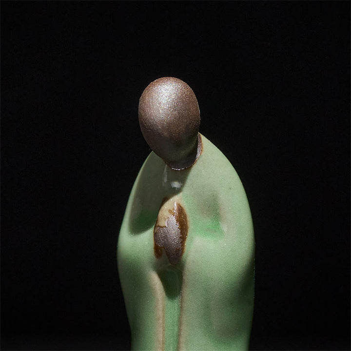 Buddha Stones Meditation Monk Ceramic Statue Serenity Home Decoration - image 32