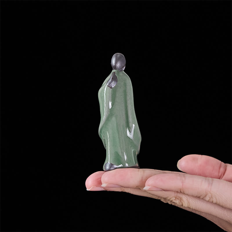 Buddha Stones Meditation Monk Ceramic Statue Serenity Home Decoration - image 46