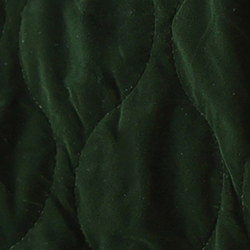 Buddha Stones Diamond Pattern Short Style Women's Long Sleeve Thickened Jacket With Pockets - image 8