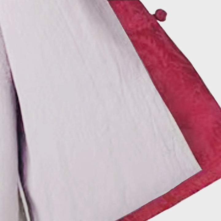 Buddha Stones Frog-Button Long Sleeve Cotton Jacquard Women's Shirt Pants With Pockets - image 13