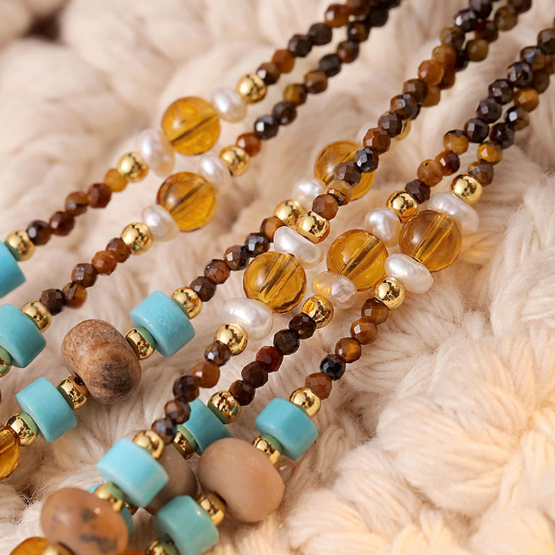 Buddha Stones Tiger Eye Protection Golden Year Of The Horse Necklace Pendant - image 12
