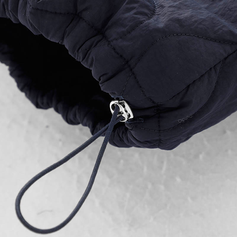 Buddha Stones Women's Plain Elastic Cuff Design Drawstring Thermal Thickened Pants With Pockets - image 8