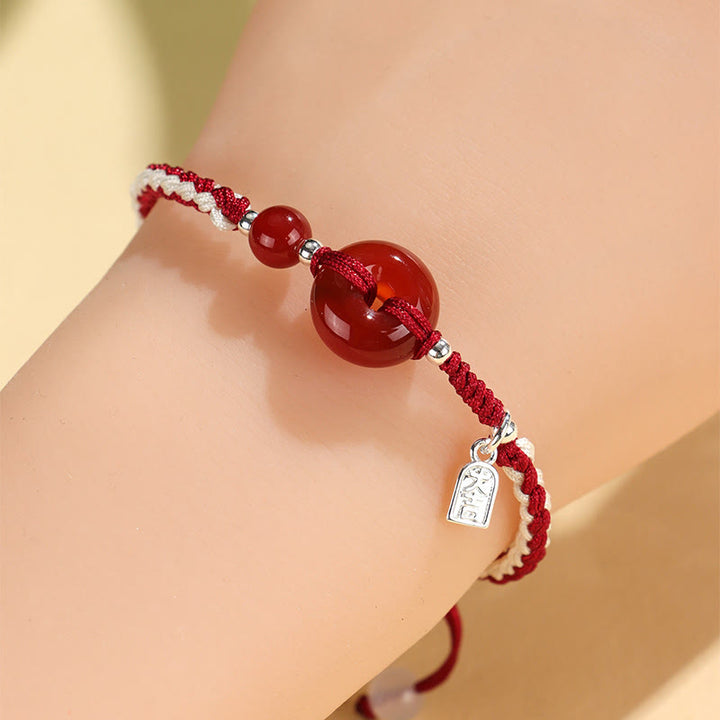 Buddha Stones Green Aventurine Agate Peace Buckle Luck Bracelet - image 10