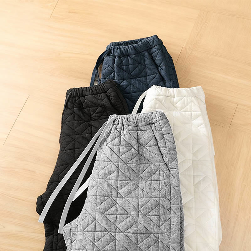 Buddha Stones Women's Fall Solid Color Drawstring Thermal Wide Leg Pants With Pockets - image 17