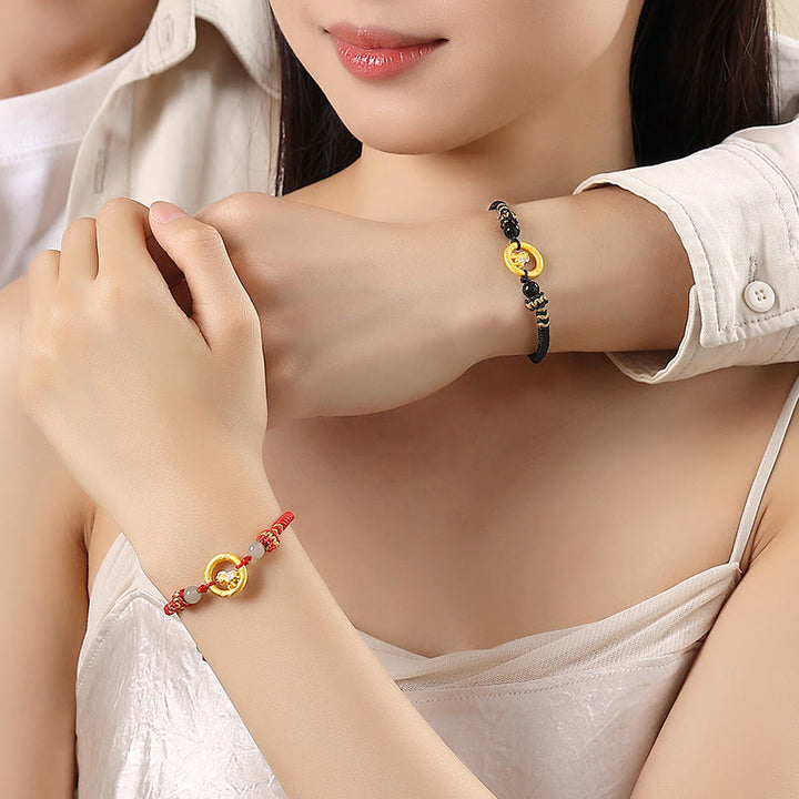 Buddha Stones 925 Sterling Silver Year Of The Horse Peace Buckle Fu Character Luck Necklace Pendant - image 23