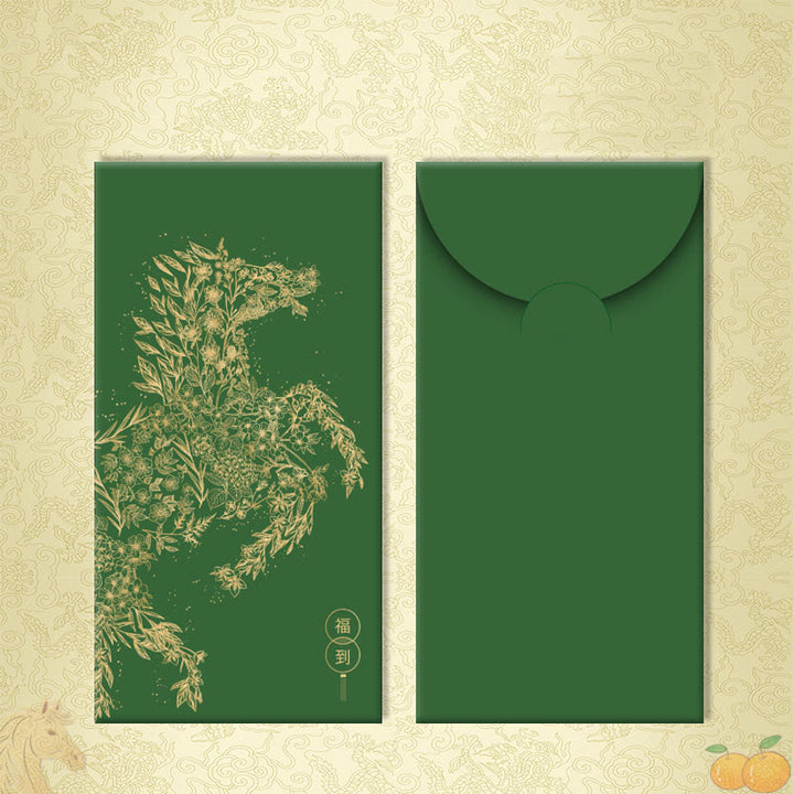 Buddha Stones 6pcs Multi-Color Chinese Red Envelope Get Rich Year Of The Horse 2026 New Year - 6Pcs Fortune arrives - image 9