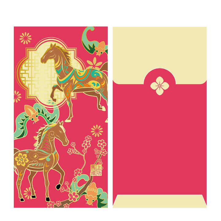 Buddha Stones 6pcs Multi-Color Chinese Red Envelope Get Rich Year Of The Horse 2026 New Year - image 14