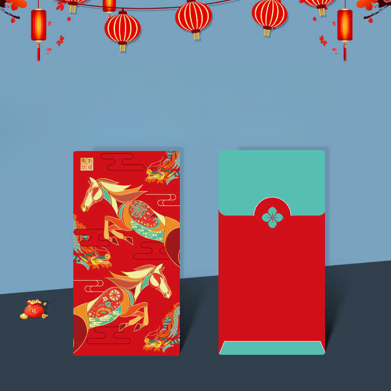 Buddha Stones 6pcs Multi-Color Chinese Red Envelope Get Rich Year Of The Horse 2026 New Year - image 6