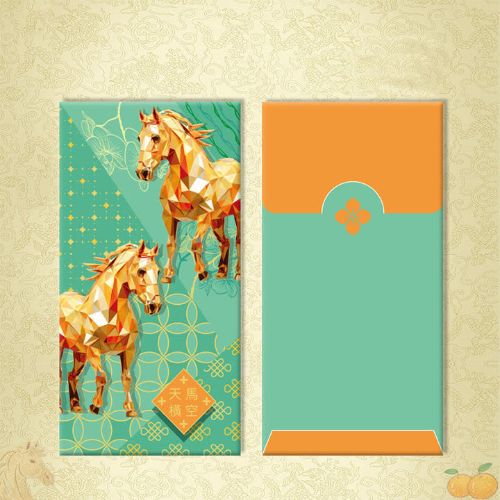 Buddha Stones 6pcs Multi-Color Chinese Red Envelope Get Rich Year Of The Horse 2026 New Year - 6Pcs Bold and soaring imagination - image 16